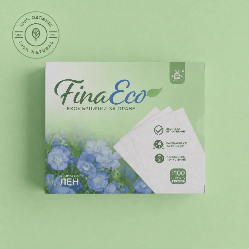 Поставяне на еко кърпичка за пране FinaEco в барабан на пералня
